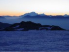 aube derrière le Mt Blanc